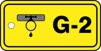 Energy Source Identification Gas Tag - 3" W x 1.5" H Inch-3