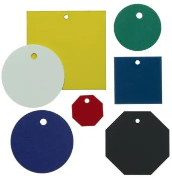 Blank Accu-Ply Engraved Numbered Plastic Tags - 1.5" Inches