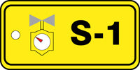 Energy Source Identification Standard Steam Tag - 3" W X 1.5" H Inches-32