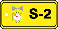 Energy Source Identification Standard Steam Tag - 3" W X 1.5" H Inches-3