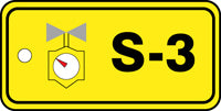 Energy Source Identification Standard Steam Tag - 3" W X 1.5" H Inches-24
