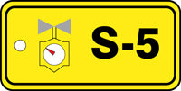 Energy Source Identification Standard Steam Tag - 3" W X 1.5" H Inches-16