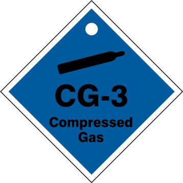 Energy Source ShapeID Compressed Gas Identification Tag - 2.5" Inches-4