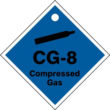 Energy Source ShapeID Compressed Gas Identification Tag - 2.5" Inches-9