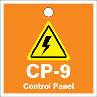 Energy Source ID Tag Individual Control Panel - 2.5" Inches-40