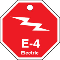 ShapeID Energy Source Identification Tag Electric E-1 - 2.5" Inches-35