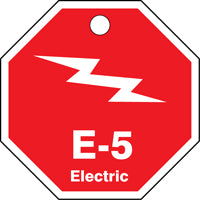 ShapeID Energy Source Identification Tag Electric E-1 - 2.5" Inches-26