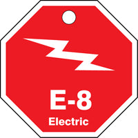 ShapeID Energy Source Identification Tag Electric E-1 - 2.5" Inches-9