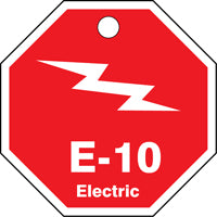 ShapeID Energy Source Identification Tag Electric E-1 - 2.5" Inches-21