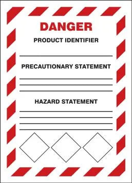 GHS Secondary Container Labels: Danger-1