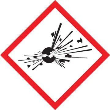 GHS Pictogram Label: Exploding Bomb-1