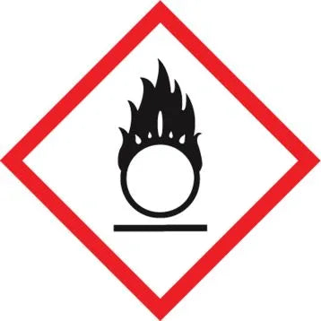 GHS Pictogram Label: Flame Over Circle