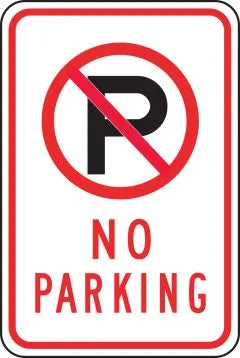 Parking Sign: No Parking (With Symbol)-1