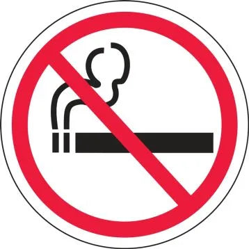 Double-Sided Door Stickers: No Smoking-1