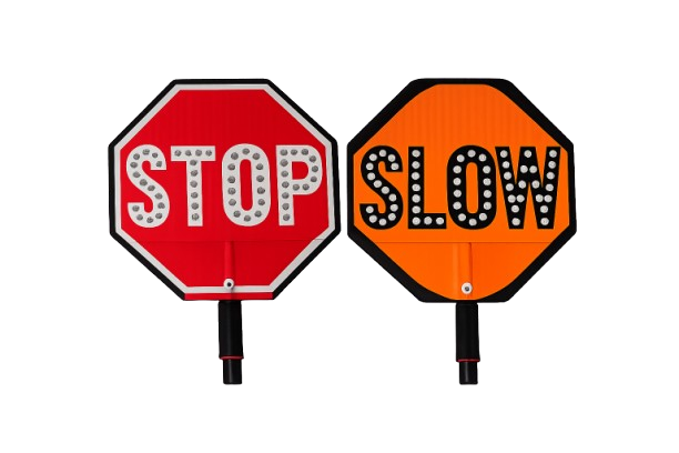 Roll-Up Stop/Slow Signs -18"-2