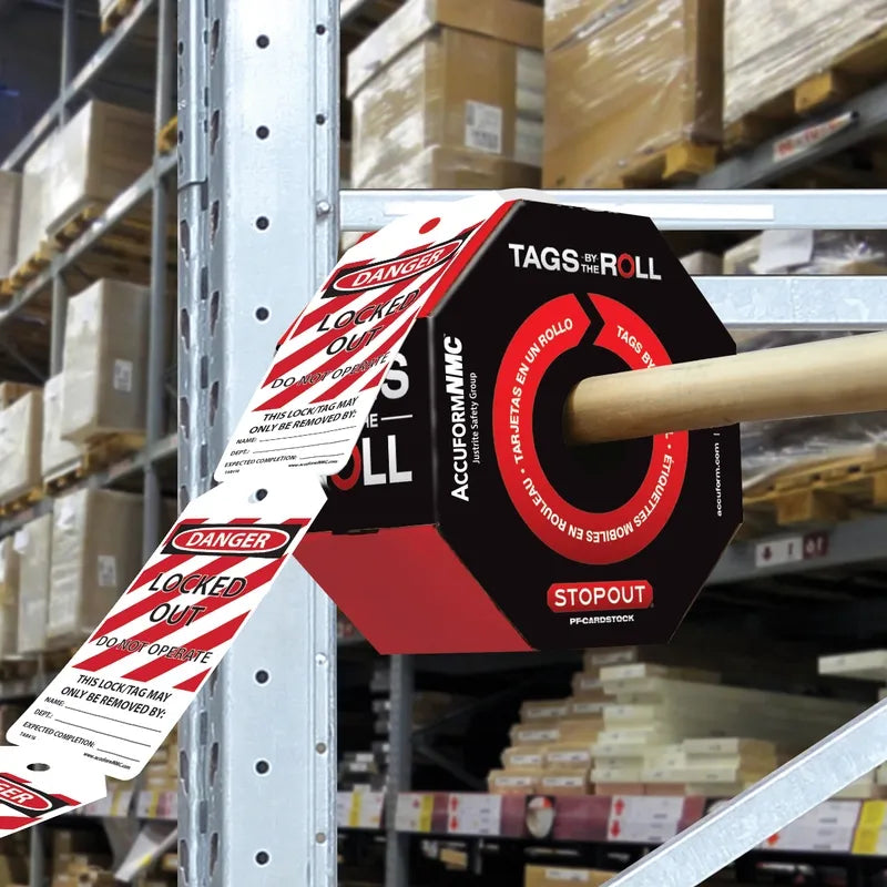 OSHA Danger Tags By-The-Roll: Locked Out Do Not Operate-2