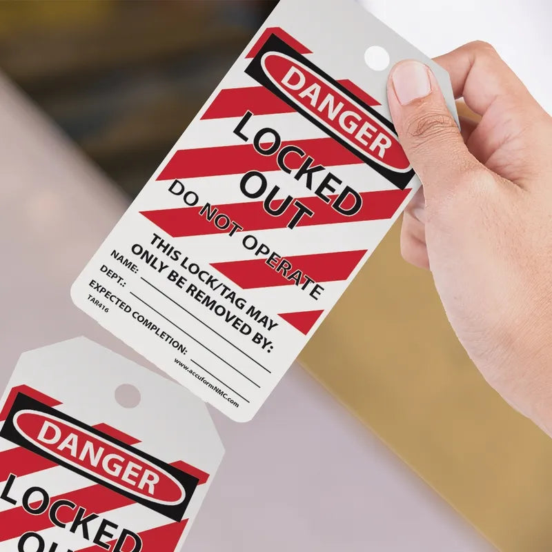 OSHA Danger Tags By-The-Roll: Locked Out Do Not Operate-3