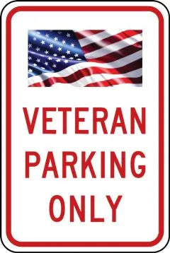 Parking Signs: Veteran Parking Only-1